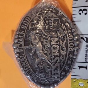 HESSTON NATIONAL FINALS RODEO BELT BUCKLE 2010